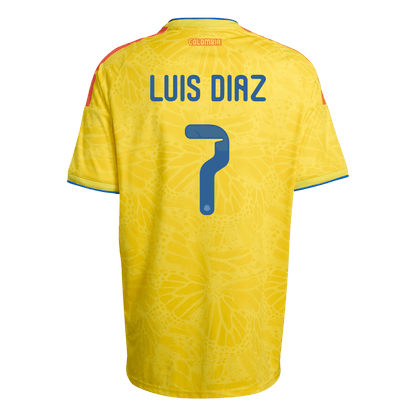 LUIS DíAZ #7 Colombia Otthon Mez 2026 Sárga