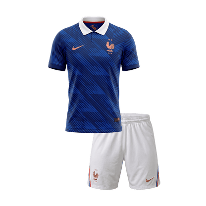 France Gyerek Hazai Világbajnoki Mez Készlet(Mez+Nadrág) 2026