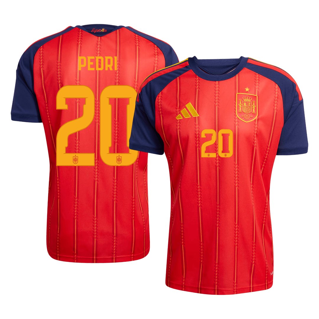 PEDRI #20 Spain Hazai Futball Világbajnoki 2026 Piros