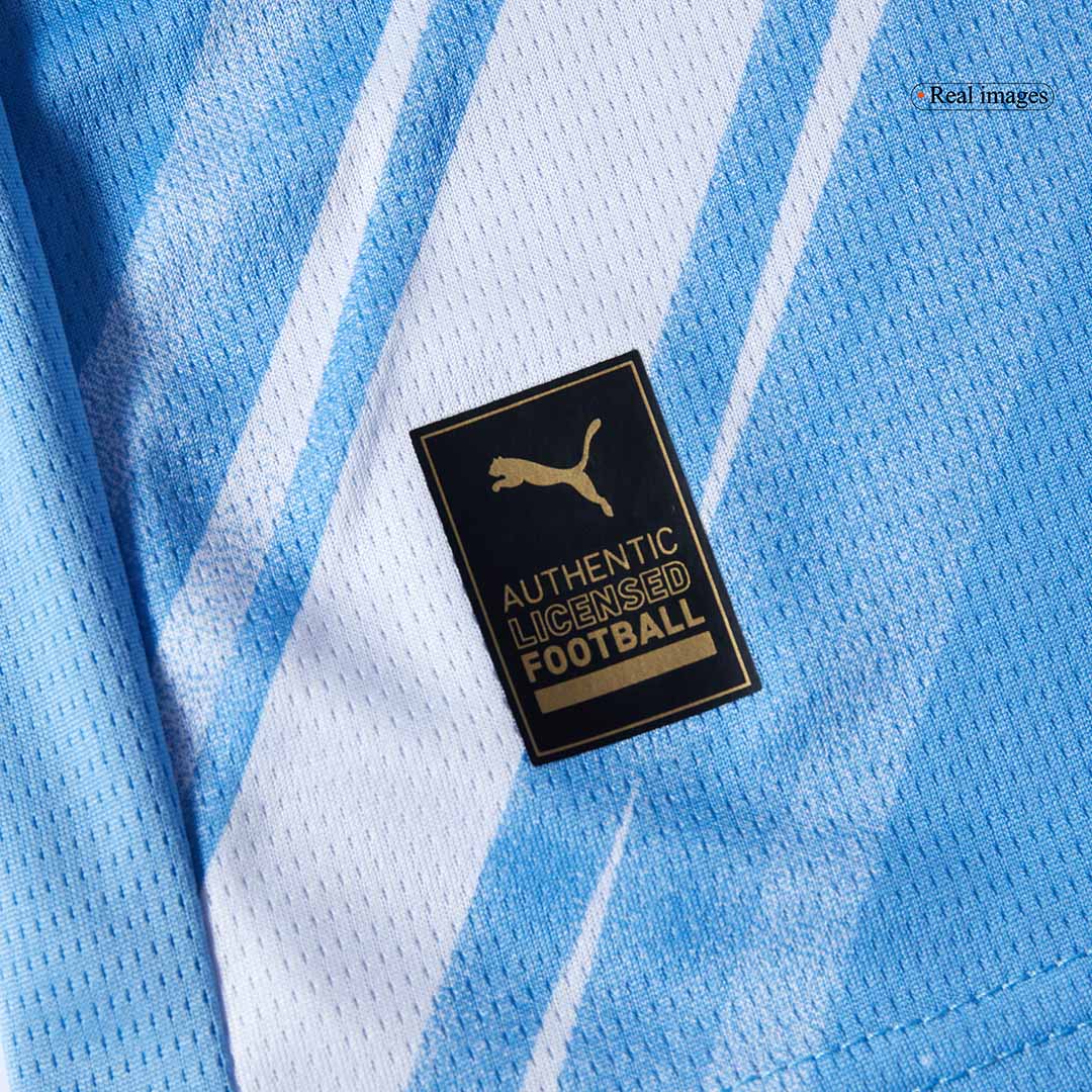 Gyerek Manchester City 
Otthoni 
Mez 
 
Készlet (Mez + Nadrág)2025/26 
 Kék