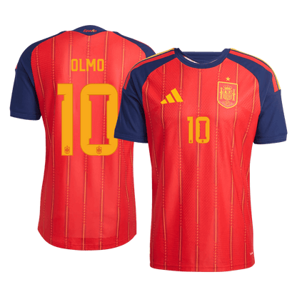 OLMO #10 Spain Játékos Verzió Hazai Mez Világbajnoki 2026 Piros