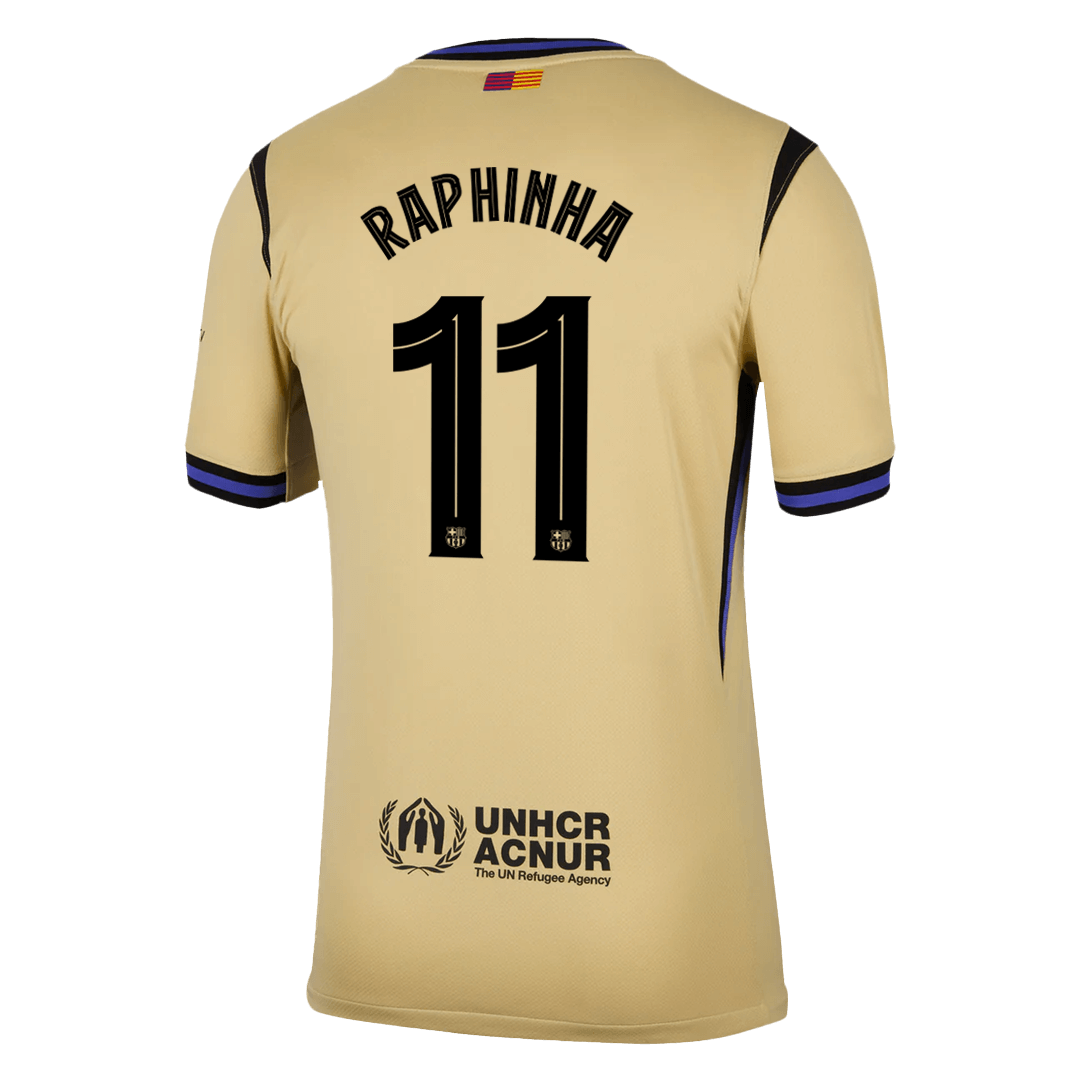 RAPHINHA #11 Barcelona 
 Idegen 
 Futball Mez 
2025/26 
 Sárga 
 
 
- UCL