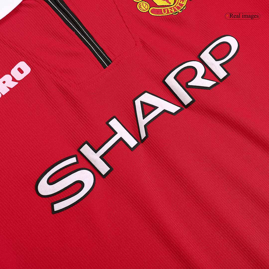 Manchester United Otthon Retro Futball Mez 98/00 Piros