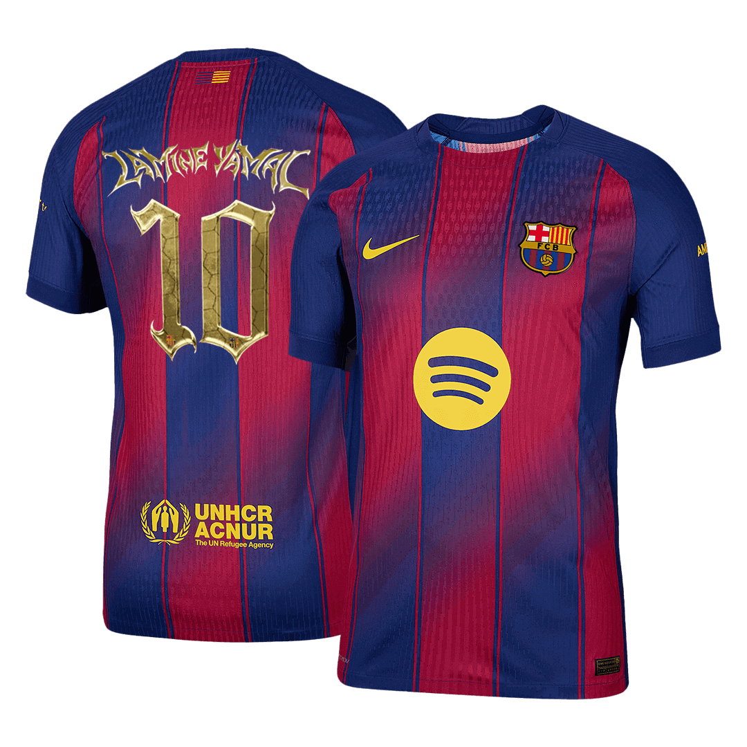 【Kopa Trophy Edition】LAMINE YAMAL #10 Barcelona Játékos Otthon Mez 2025/26 Piros & Kék