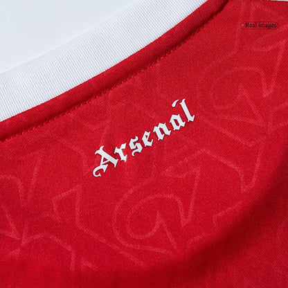 Gyerekek Arsenal Otthoni Soccer Mez Készlet(Mez+Rövidnadrág) 2025/26 Piros