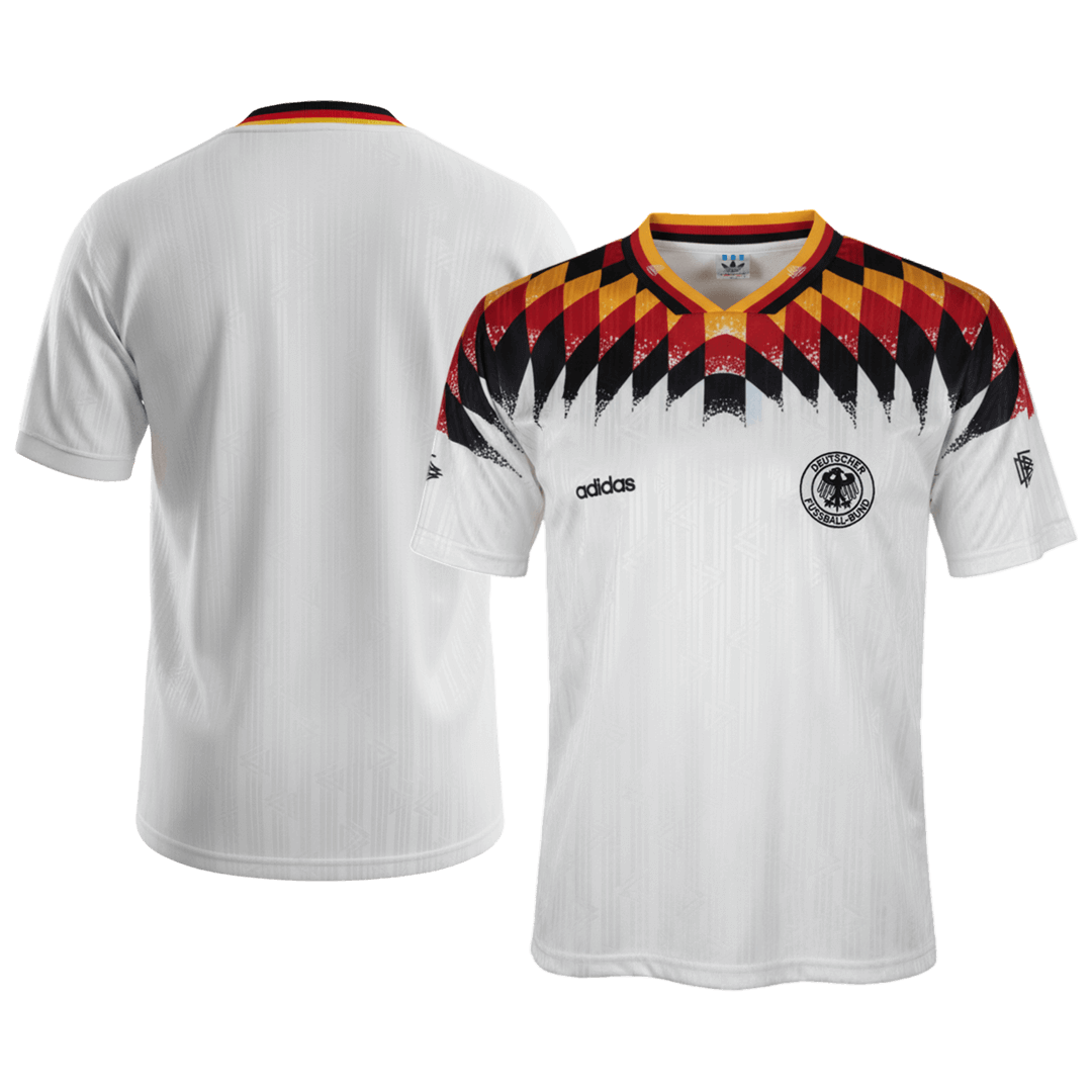 Germany Hazai Retro Futball Mez 1994 Fehér