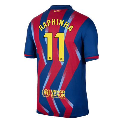 RAPHINHA #11 Barcelona Negyedik Mez 2025/26 Piros&Kék
