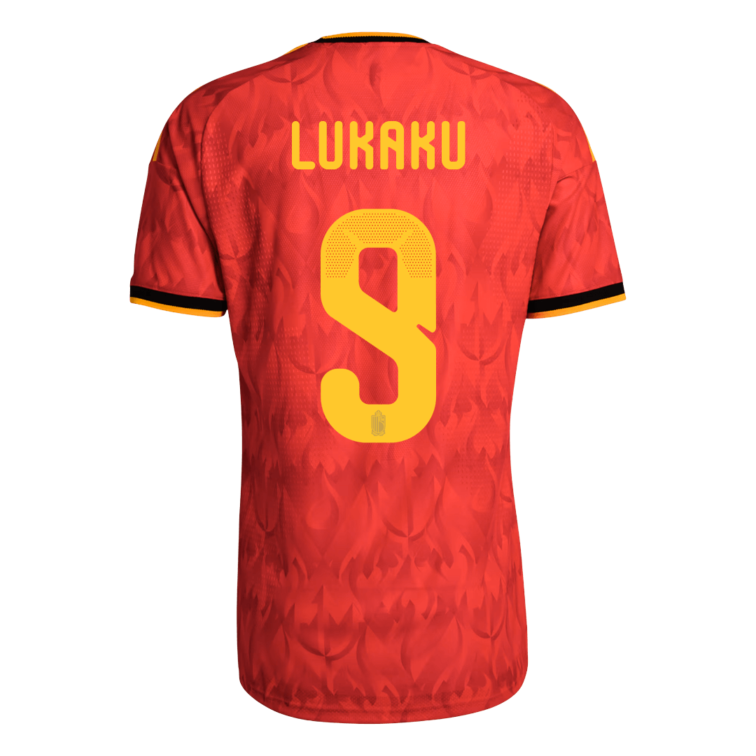 LUKAKU #9 Belgium Játékos Verzió Hazai Mez Világbajnoki 2026 Piros