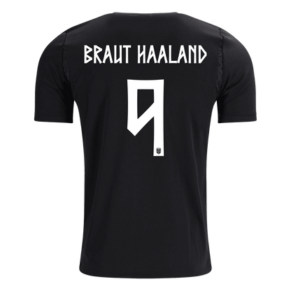 BRAUT HAALAND #9 Norvégia Idegenbeli Mez 2026 Fekete