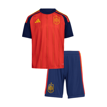 Spain Gyerek Hazai Világbajnokság Mez Készlet(Mez+Nadrág) 2026 Piros