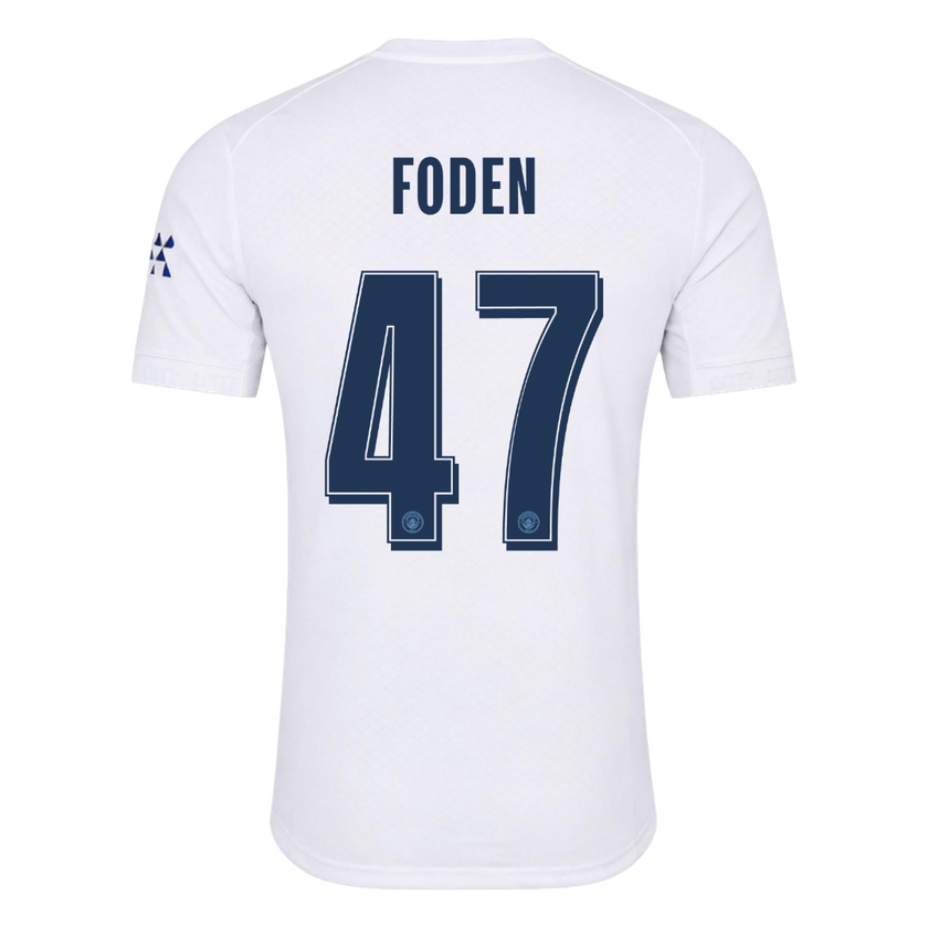 FODEN #47 Manchester City Játékos Verzió Harmadik Mez 2026/27 Fehér - UCL