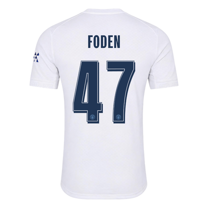 FODEN #47 Manchester City Játékos Verzió Harmadik Mez 2026/27 Fehér - UCL