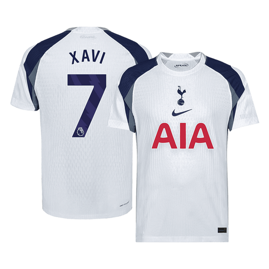 XAVI #7 Tottenham Hotspur Játékos Hazai Mez 2025/26 Fehér