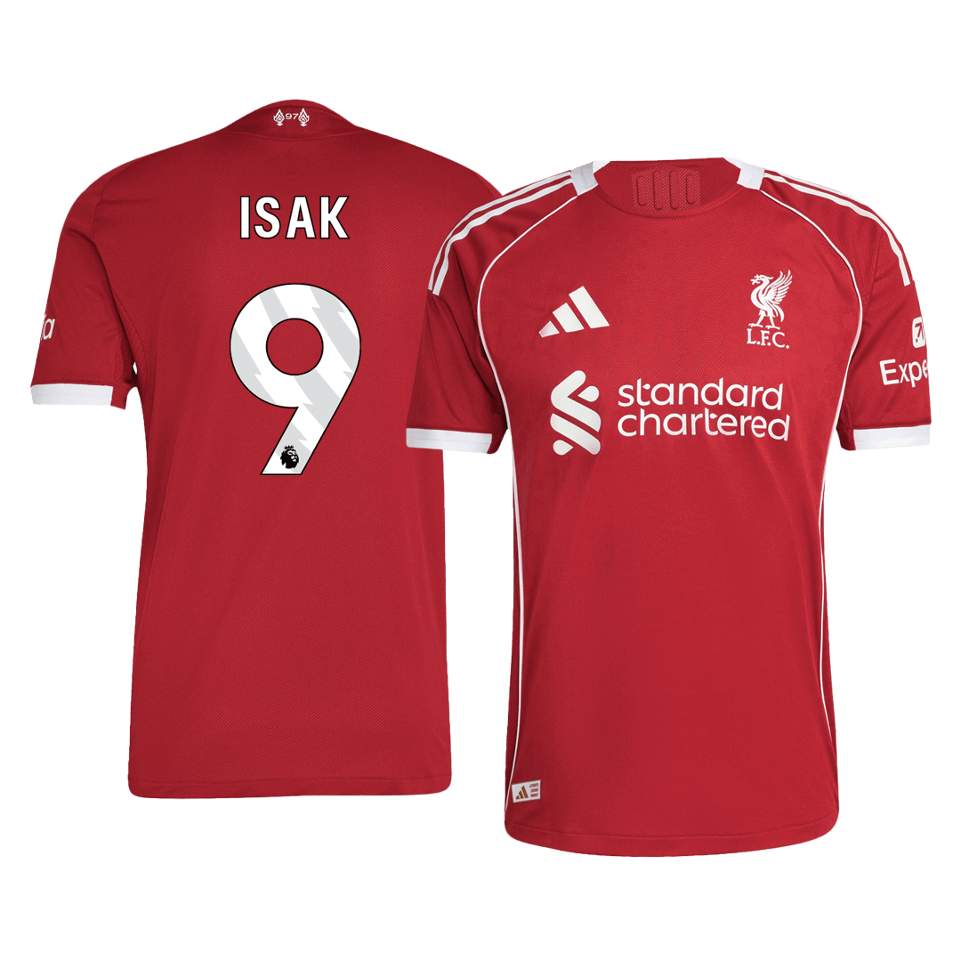 ISAK #9 Liverpool Játékos Hazai Mez 2025/26 Piros