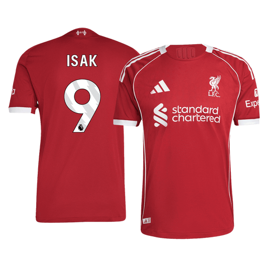 ISAK #9 Liverpool Játékos Hazai Mez 2025/26 Piros