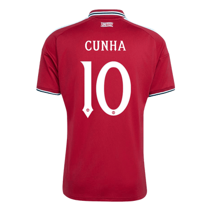CUNHA #10 Manchester United Hazai Mez 2026/27 Piros