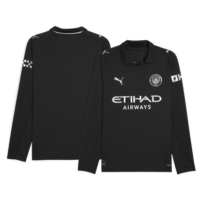 Manchester City 
 Idegen 
Hosszú Ujjú Futball Mez 
2025/26 
 Fekete