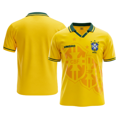 Brazil Hazai Retro Futball Mez 1994 Sárga