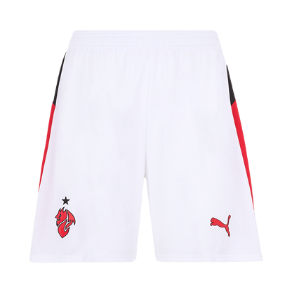 AC Milan Idegenbeli Soccer Rövidnadrág 25/26 Fehér