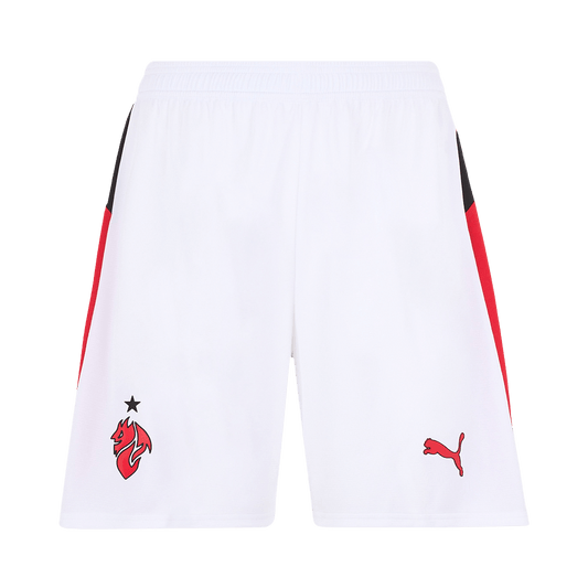 AC Milan Idegenbeli Soccer Rövidnadrág 25/26 Fehér