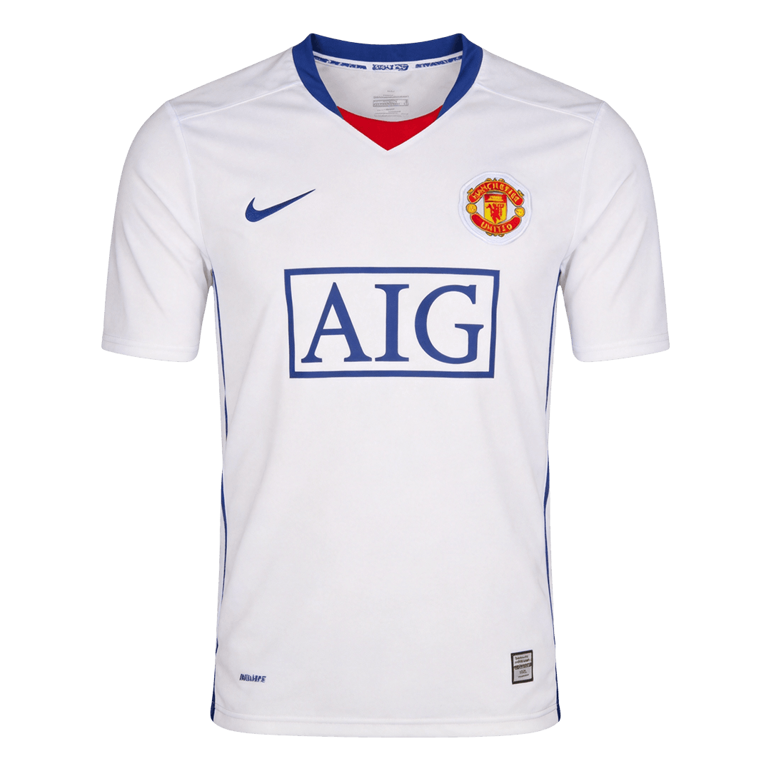 Manchester United Idegenbeli Retro Futball Mez 2008/09 Fehér