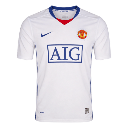 Manchester United Idegenbeli Retro Futball Mez 2008/09 Fehér