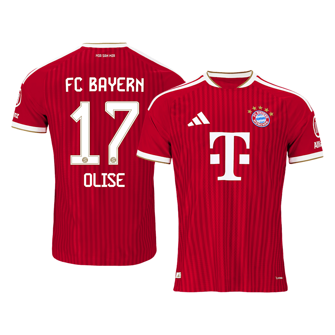 OLISE #17 Bayern Munich Játékos Verzió Hazai Mez 2026/27 Piros