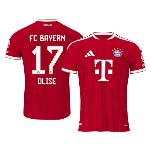 OLISE #17 Bayern Munich Játékos Verzió Hazai Mez 2026/27 Piros