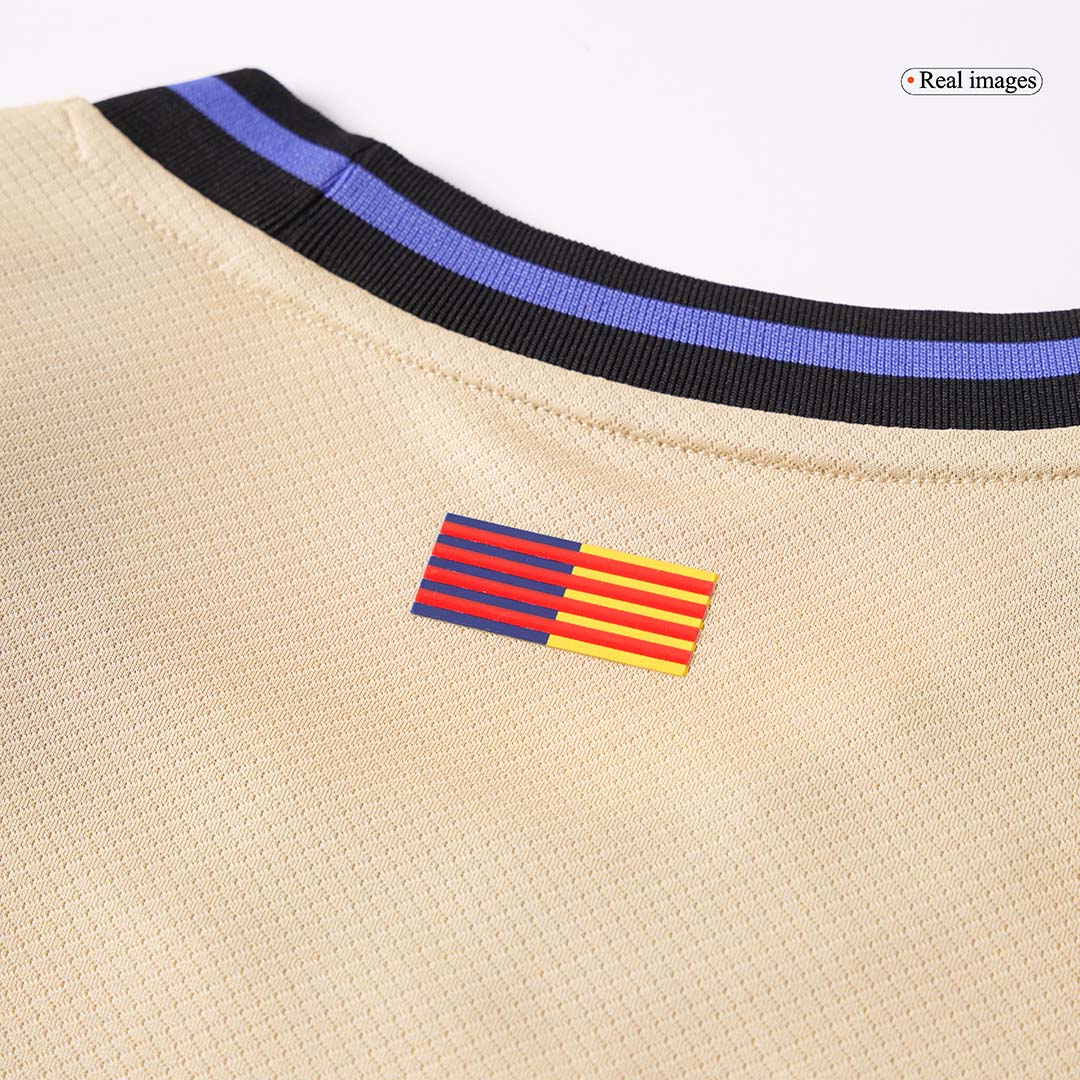 LAMINE YAMAL #10 Barcelona Idegenbeli Soccer Mez 2025/26 Sárga - UCL