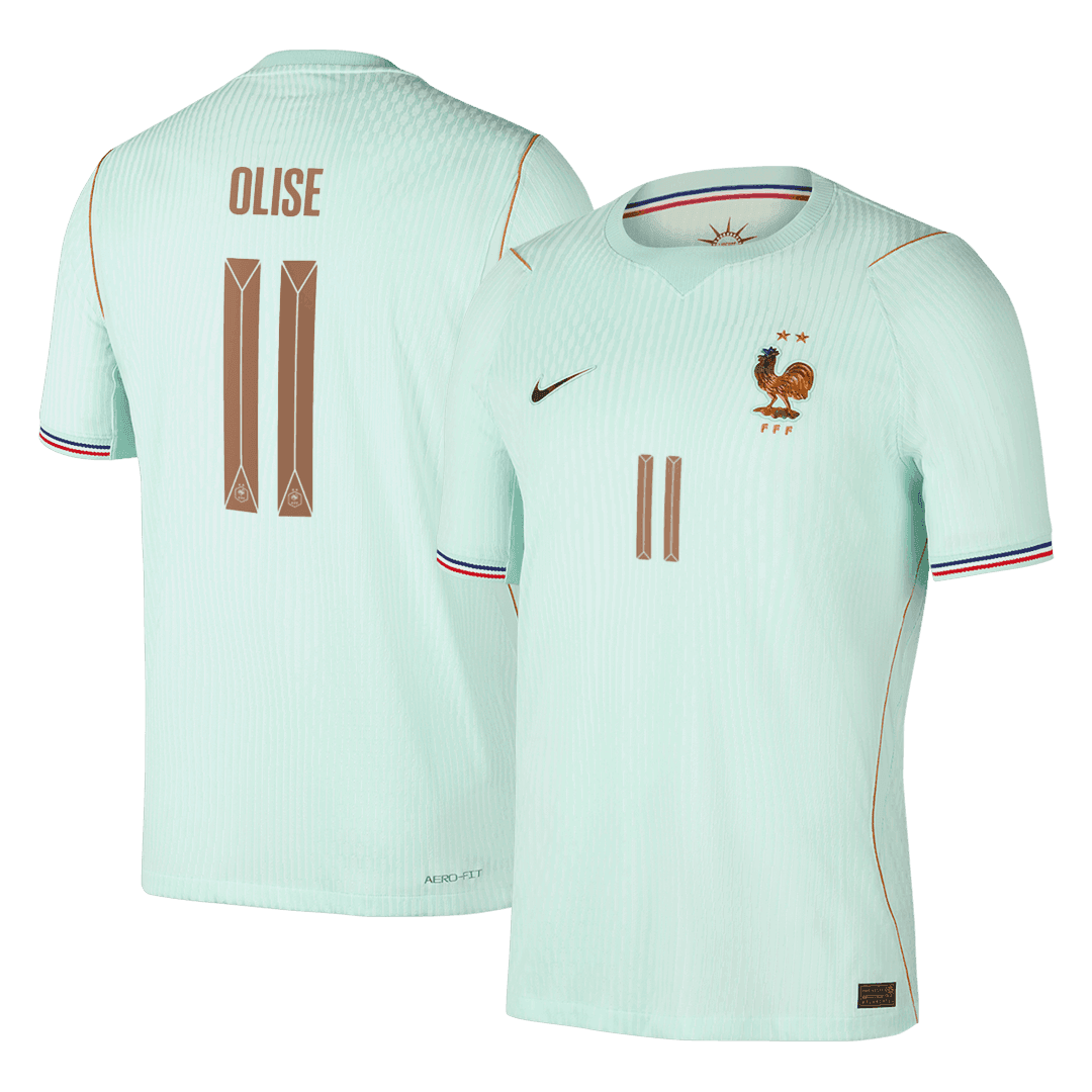 OLISE #11 France Játékos Verzió Idegenbeli Mez Világbajnoki 2026 Zöld