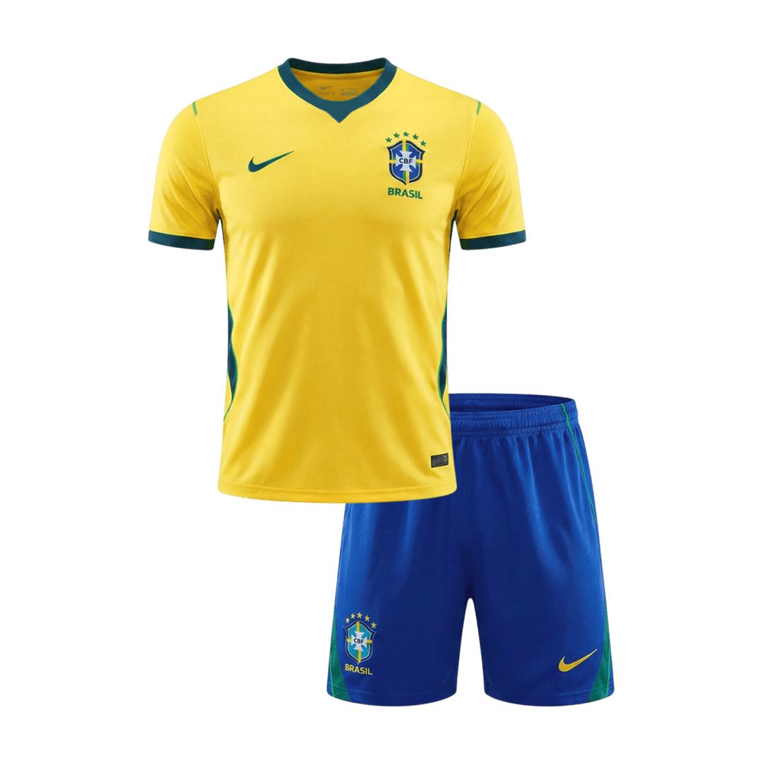 Brazil Gyerek Hazai Világbajnoki Mez Készlet(Mez+Nadrág) 2026 Sárga