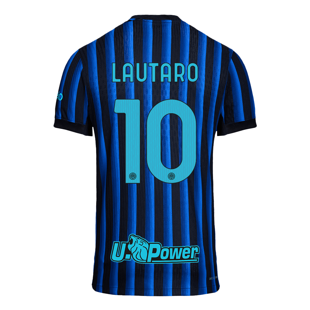 LAUTARO #10 Hiteles Inter Milan Otthon Soccer Mez 2025/26 Kék&Fekete
