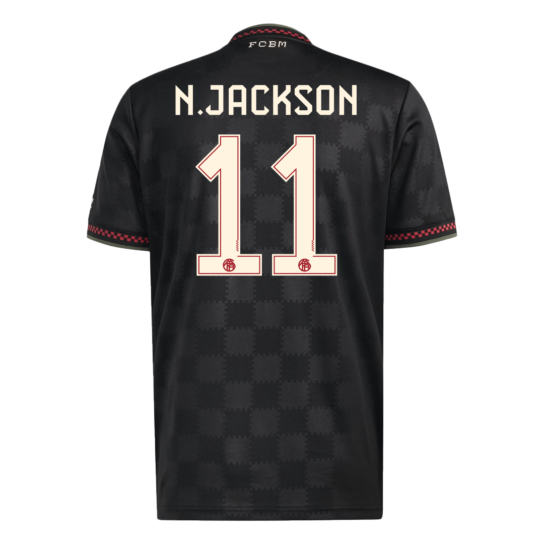 N.JACKSON #11 Bayern Munich Idegenbeli Harmadik Mez 2025/26 Fekete
