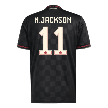 N.JACKSON #11 Bayern Munich Idegenbeli Harmadik Mez 2025/26 Fekete