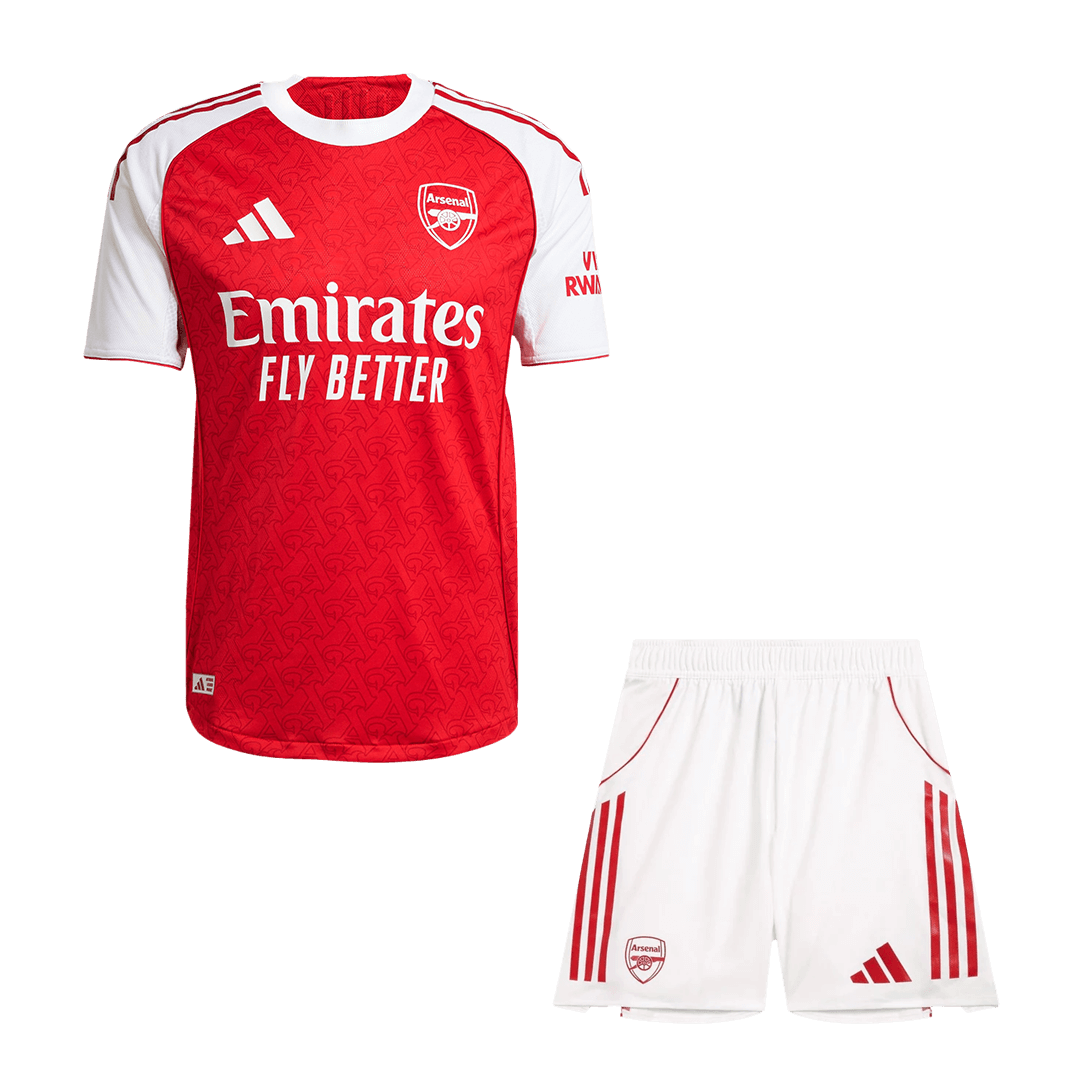Játékos Arsenal Otthon Mez Szett (Mez + Nadrág) 2025/26-Piros