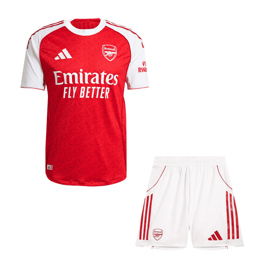 Játékos Arsenal Otthon Mez Szett (Mez + Nadrág) 2025/26-Piros