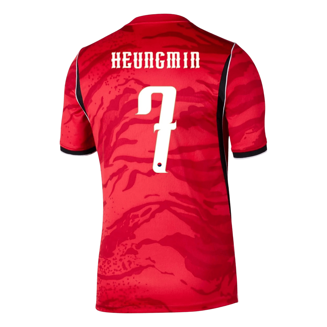 HEUNGMIN #7 South Korea Hazai Világbajnoki Mez 2026 Piros