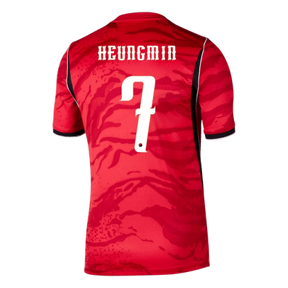 HEUNGMIN #7 South Korea Hazai Világbajnoki Mez 2026 Piros