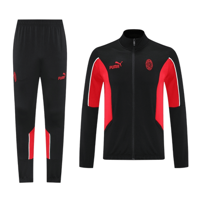 AC Milan Edzés Kabát Szett (Dzseki+Nadrág) Dzseki 2025/26 Fekete