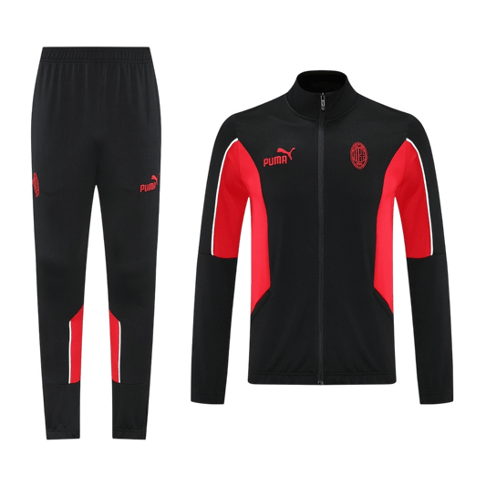 AC Milan Edzés Kabát Szett (Dzseki+Nadrág) Dzseki 2025/26 Fekete