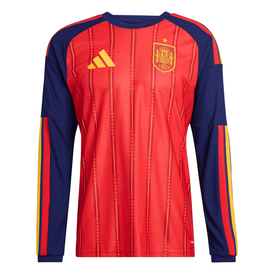 Spain Hazai Hosszú Ujjú Játékos Mez 2026 Piros