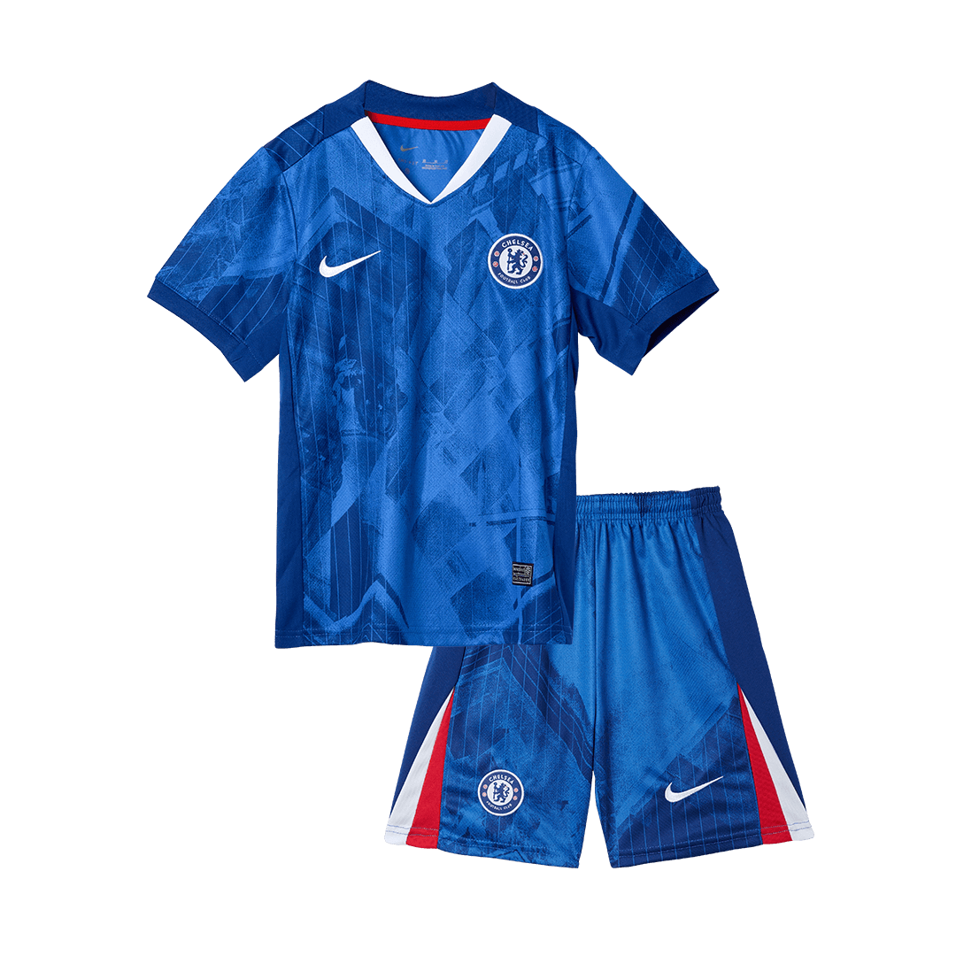 Kid's Chelsea Otthon Soccer Mez Készlet(Mez+Rövidnadrág) 2025/26 Kék