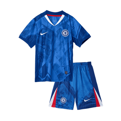 Kid's Chelsea Otthon Soccer Mez Készlet(Mez+Rövidnadrág) 2025/26 Kék