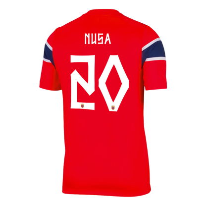 NUSA #20 Norway Hazai Világbajnoki Mez 2026 Piros