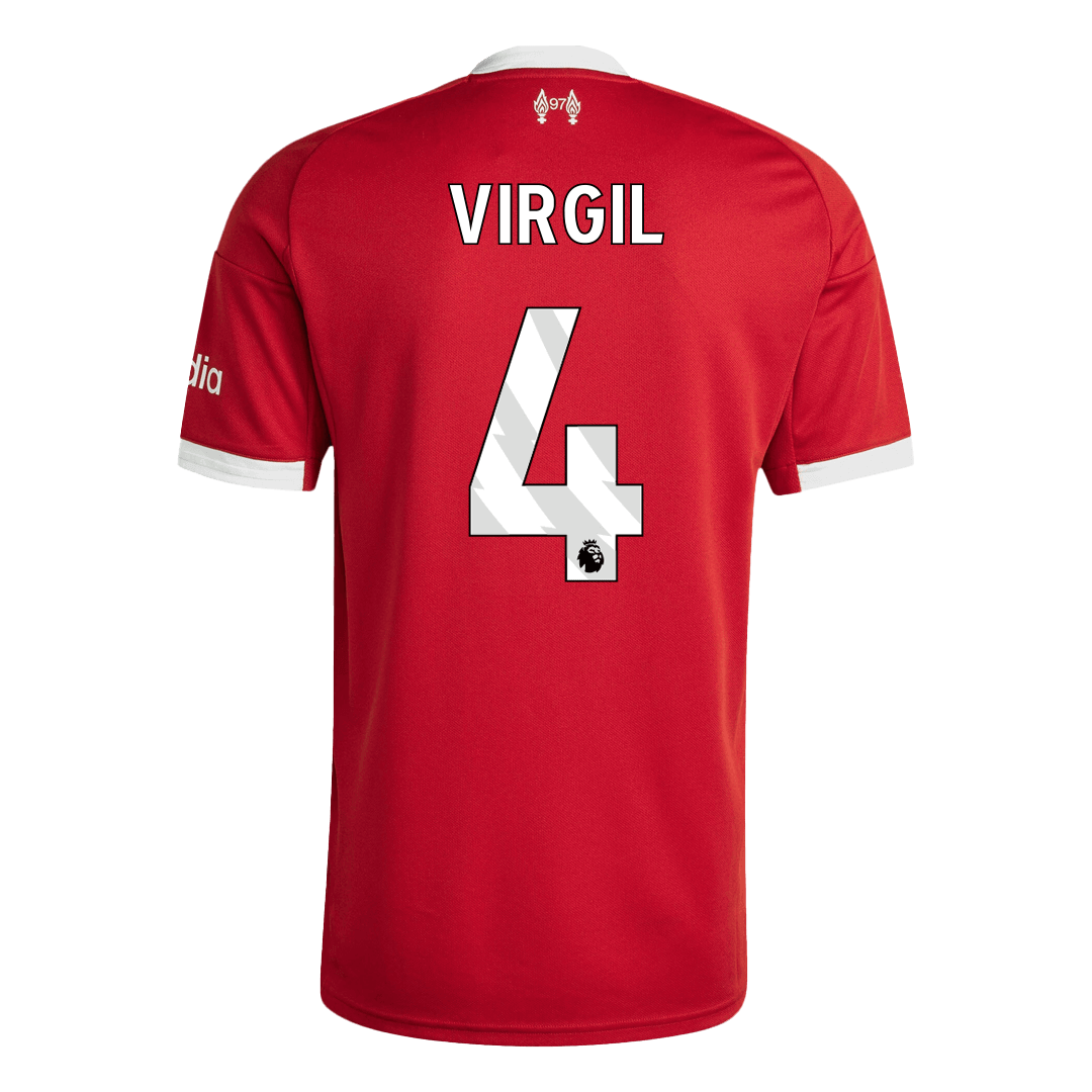 VIRGIL #4 Liverpool Otthon Soccer Mez 25/26 Piros