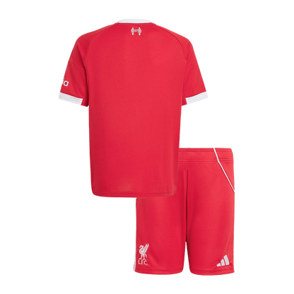 Gyerekek Liverpool Otthon Soccer Mez Készlet(Mez+Rövidnadrág) 25/26 Piros