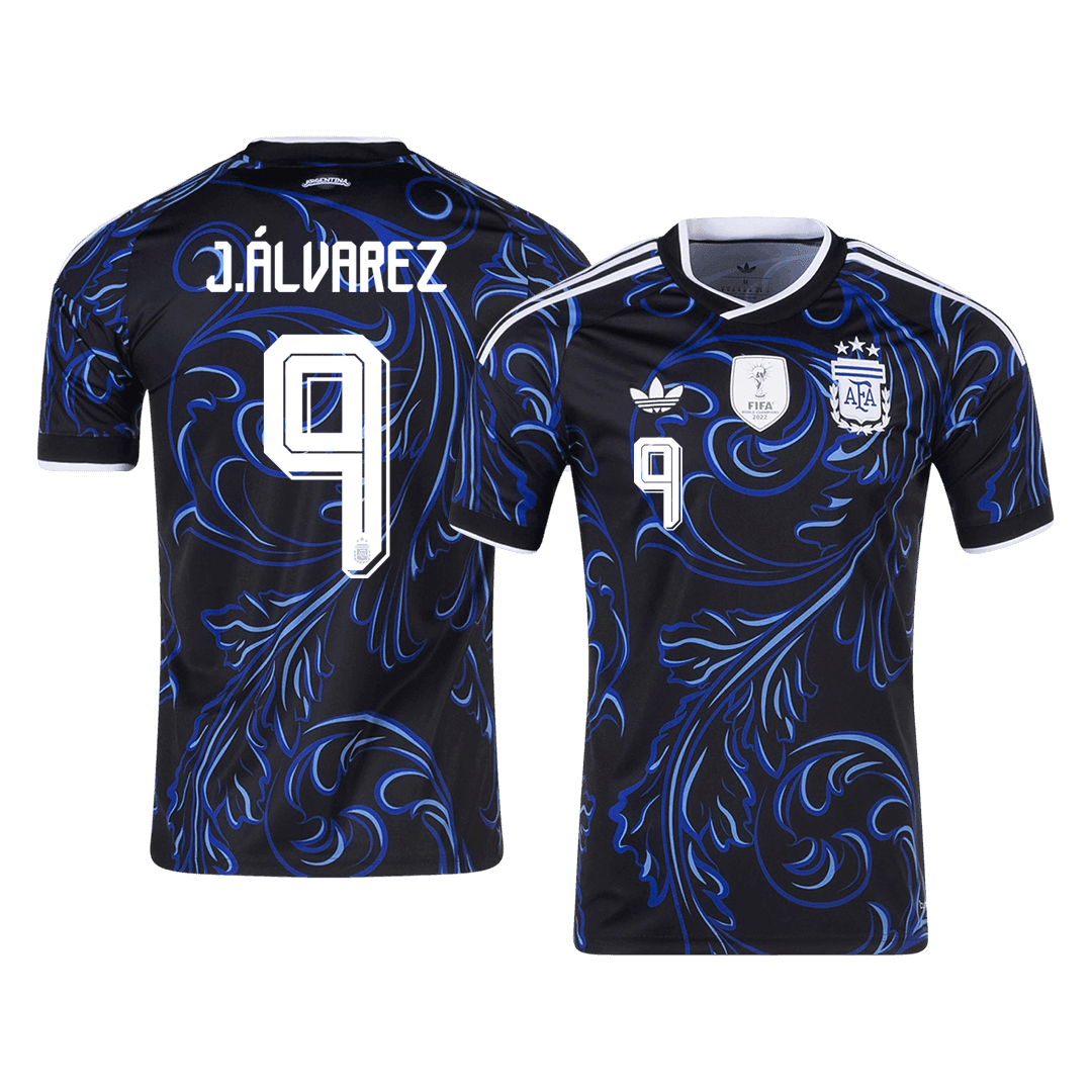 J. ÁLVAREZ #9 Argentina Idegenbeli Mez 2026 Fekete