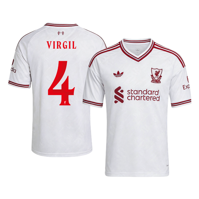 VIRGIL #4 Liverpool Idegenbeli Mez 2026/27 Fehér
