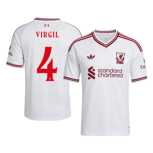 VIRGIL #4 Liverpool Idegenbeli Mez 2026/27 Fehér