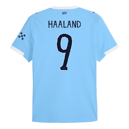 HAALAND #9 Manchester City Játékos Otthon Mez 2025/26 Kék